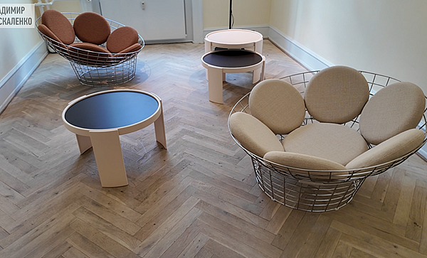 Аквариус: Столики Frattini, кресло Peacock, Karakter и Cassina, 3daysofdesign 2026, Копенгаген