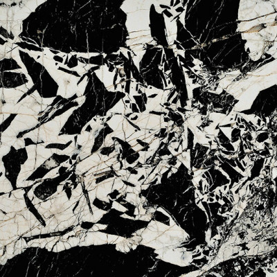Керамический гранит глянцевый, Black Antique Effect, 74х148 см