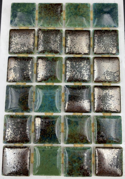 KERION мозаика керамическая 31,6х31,6 см, Luxor 60 чип 1,8х1,8 EMERALD