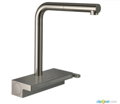 HANSGROHE Смеситель для кухонной мойки hansgrohe Aquno Select M81 250, с вытяжным душем 2jet, sBox 73830800, под сталь