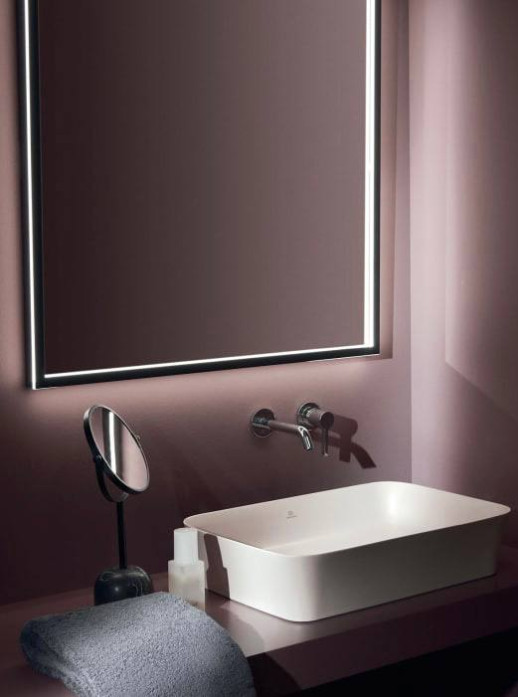 IDEAL STANDARD Conca зеркало, квадратное, с LED подсветкой, черное 