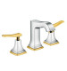 HANSGROHE Metropol Classic Смеситель для раковины на 3 отверстия, ручки палочки Цвет: Хром, золото 
