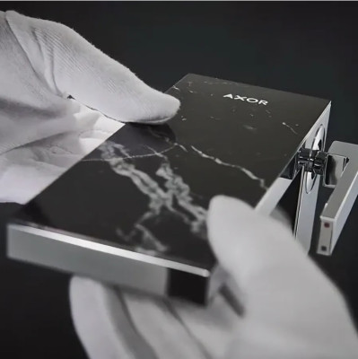 AXOR HANSGROHE MyEdition Панель для смесителя на излив 200мм, Nero Marquina