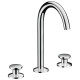 HANSGROHE Axor One Смеситель для раковины на 3 отверстия, Select 170, со сливным клапаном Push-Open Цвет: Хром 