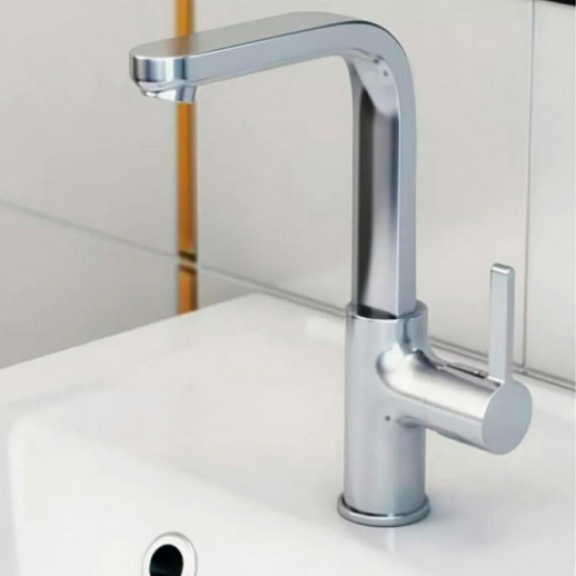 Hansgrohe Metris Смеситель для раковины Однорычажный с боковым управлением, Поворотный излив Цвет: Хром