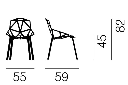 Magis Chair_One Алюминиевый стул Цвет: Белый 